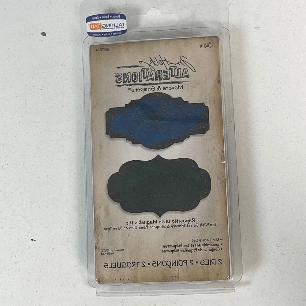 Sizzix Tim Holtz Alterations Movers & Shapers Mini Labels Set 657214 Die